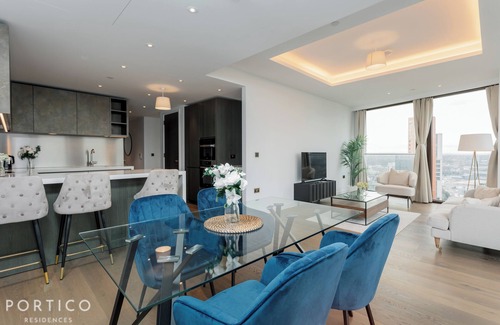 Vauxhall Apartamento | Stunning 19th floor Apt with City Views and Pool