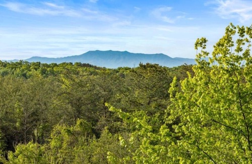 Sevierville Chalet De Esquí | Stunning 2 bed, 2 bath prefab home with striking mountain views.