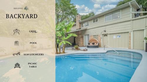 Dallas Casa | Stunning 5BR 2BA Holiday Home with Private Pool and Cinema