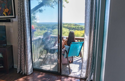 Wimberley Cabaña | Impresionantes vistas de Hill Country desde la perca