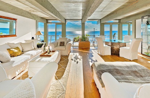 Malibu Casa | Stunning Luxury Oceanfront Beach Home w/ Large Deck + Endless Ocean Views