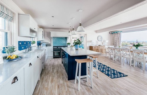 Rhoscolyn Casa | Stunning luxury stay, with hot tub, tennis court and sea views. Sleeping 16-18.