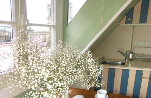 Sorbonne Apartamento | Impresionante dúplex de una cama con terraza panorámica.