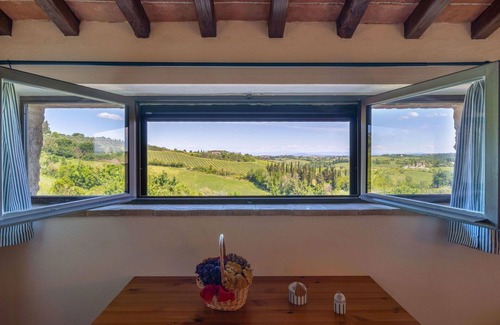 San Gimignano Villa | Casa de vacaciones privada con piscina privada, WIFI, TV, vista panorámica, aparcamiento