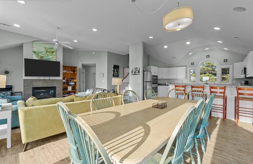 Monteray Shores Casa | Stunning sound views at OBX home with private heated pool and pet-friendly