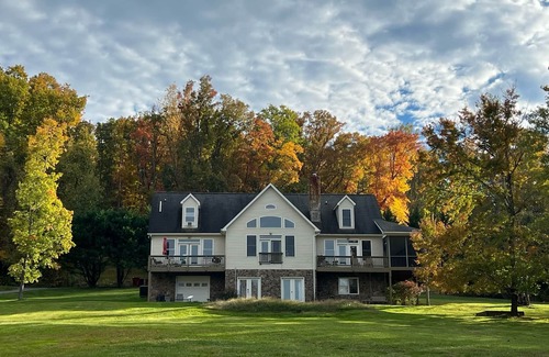 Millville Casa | Stunning Views, Riverfront Privacy, 18-Acre Estate - Near Hikes, Wine/Breweries!