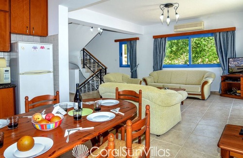 Pomos Villa | Stunning Villa in quiet area, 180 degree Sea Views Sleeps 10