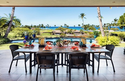 Kamuela Casa | Stunning Villa with Ocean Views, Pool, Home Theatre + Resort Amenities