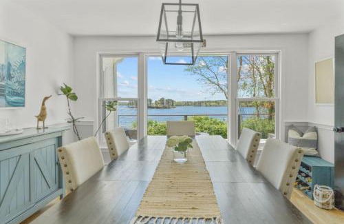 Dennis Port Casa | Stunning Waterfront Home with Hot Tub Deck Fire Pits and Office