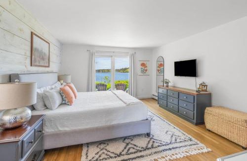 Dennis Port Casa | Stunning Waterfront Home with Hot Tub Deck Fire Pits and Office