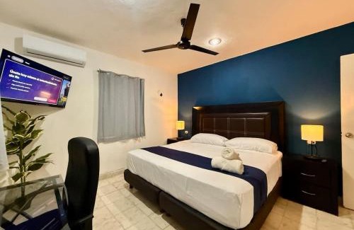 Colonia Campestre Casa | Stylish Apt for 5 Pool & Private Garden
