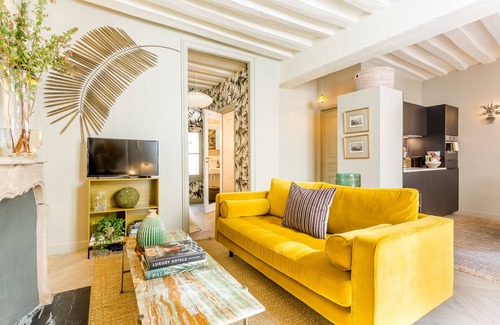 Quartier de la Monnaie Apartamento | Elegante habitación de una habitación en el corazón de Saint Germain