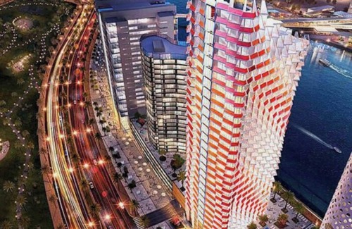 Business Bay Apartamento | Stylish Top Floor Burj Khalifa, Lake View, Balcony Furnished Appartment Balcony