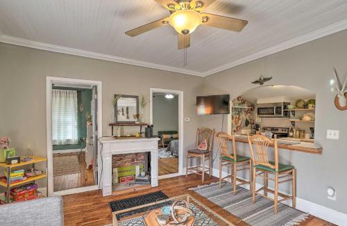 Woodfin Casa | Stylish Woodfin Home with Backyard and Fire Pit