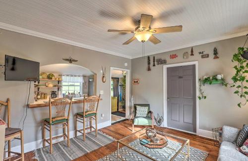 Woodfin Casa | Stylish Woodfin Home with Backyard and Fire Pit
