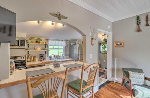 Woodfin Casa | Stylish Woodfin Home with Backyard and Fire Pit