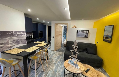 Peisey-Nancroix Apartamento | Apartamento-De Lujo-Baño Privado-Vista a la Ciudad