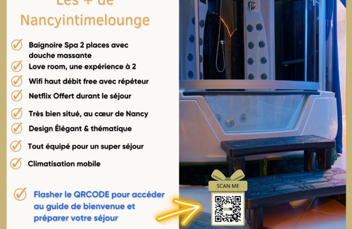 Saint Nicolas - Charles III - Ville vieille - Trois Maisons - Leopold Apartamento | Suite La courtisane de Stanislas & Spa by NancyIntimeLounge