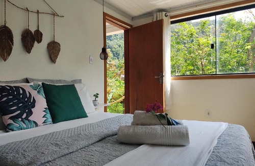 Ilha Grande Casa | Suites casa do indio jungle, a melhor vista da floresta