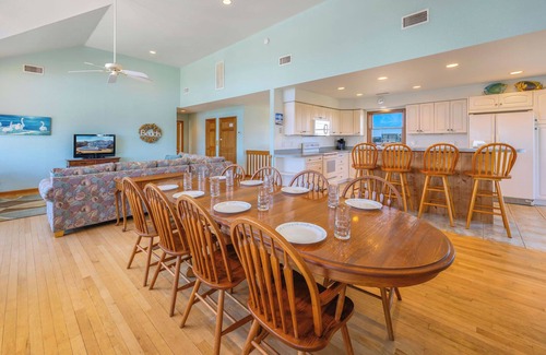 Salvo Casa | SUMMER SAVINGS - Oceanside Dog Friendly Salvo Home w/ Pool, Elevator, & Hot Tub