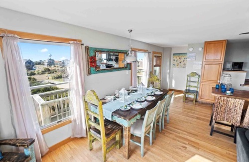 Hatteras Casa | Nuevo listado semi-frente al mar! Se admiten perros con piscina, bañera de hidromasaje, elevador de equipaje, sala de juegos