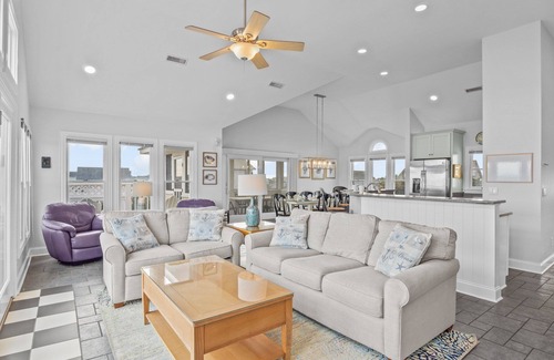 Avon Casa | SUMMER SAVINGS - Semi-Oceanfront Home w/ Pool, Hot Tub, Game Room, Beach Nearby