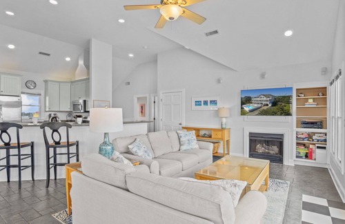 Avon Casa | SUMMER SAVINGS - Semi-Oceanfront Home w/ Pool, Hot Tub, Game Room, Beach Nearby