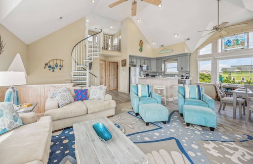 Wind Over Waves Casa | SUMMER SAVINGS - Soundside Dog Friendly Home with Pool, Hot Tub, and Game Room