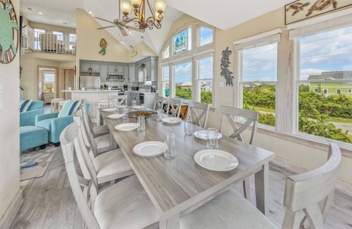 Wind Over Waves Casa | SUMMER SAVINGS - Soundside Dog Friendly Home with Pool, Hot Tub, and Game Room
