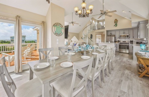 Wind Over Waves Casa | SUMMER SAVINGS - Soundside Dog Friendly Home with Pool, Hot Tub, and Game Room