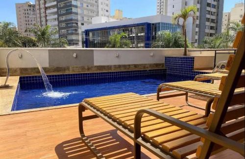 West Sector Apartamento | SUN30 - Flat Praça do Sol Cama Superking e Cozinha