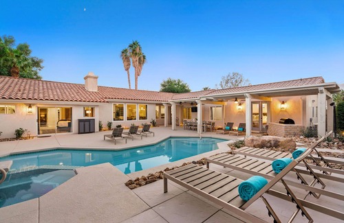 Desert Club Estates Casa | 'Sunbloom' Pool, Spa, Walk to Old Town