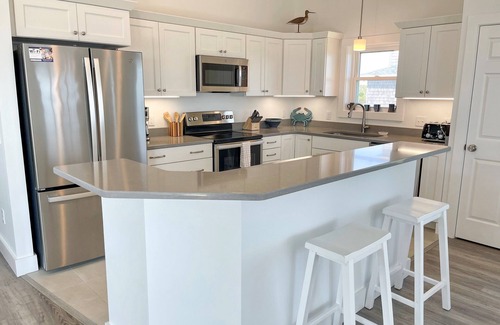 Ocracoke Casa | Esta casa se aceptan mascotas se encuentra en el Pamlico Sound con vistas espectaculares.