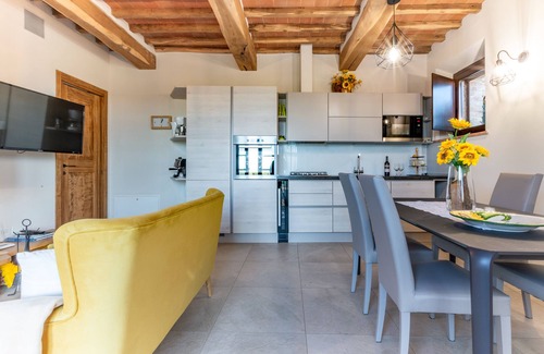 Monteroni d'Arbia Apartamento | Apartamento "girasol" con vistas a Siena