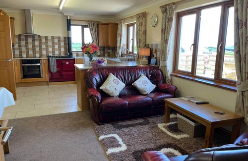 Llangynog Cabaña | Sunny Bank, Countryside accessible cottage with hot tub and grassy lawn area