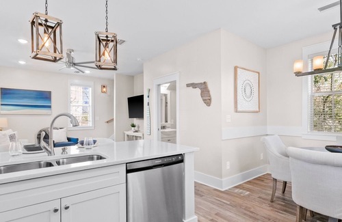 Seagrove Beach Cabaña | Sunny home with pool and hot tub access, WiFi, central AC, and balcony
