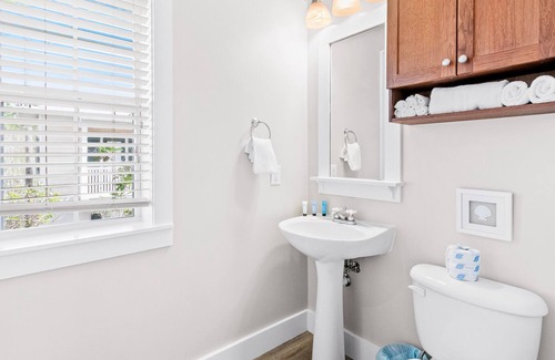 Seagrove Beach Cabaña | Sunny home with pool and hot tub access, WiFi, central AC, and balcony