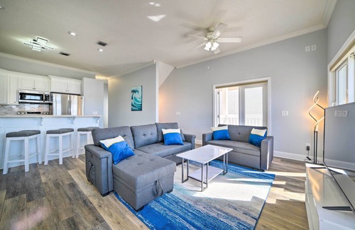 West Panama City Beach Casa | Sunny PCB Home w/ Balcony: Steps to the Beach!