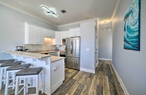 West Panama City Beach Casa | Sunny PCB Home w/ Balcony: Steps to the Beach!