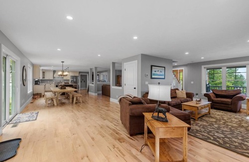 Gilford Casa | Sunset Veranda with peekaboo views of Winnipesaukee!