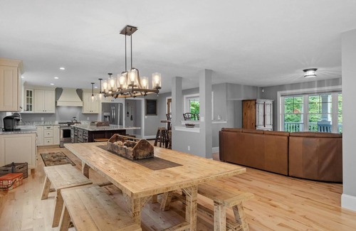 Gilford Casa | Sunset Veranda with peekaboo views of Winnipesaukee!