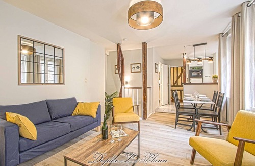 Enclos Apartamento | Super calm cosy & cute 2 bdr at the heart of Old Honfleur- Duplex Le Pélican ★★★★