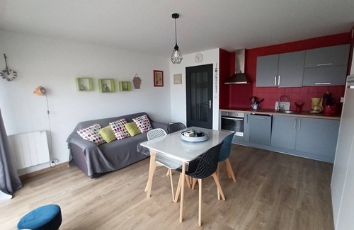 Fort-Mahon-Plage Apartamento | Super estudio 4 personas, frente al mar, cerca de la playa + parking.