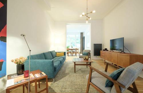 Ixelles Apartamento | Superb 1 bedroom apartment with garden at châtelain