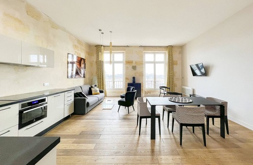 Grand Parc-Paul Doumer Apartamento | Piso amueblado en alquiler en Burdeos en un bonito edificio de piedra