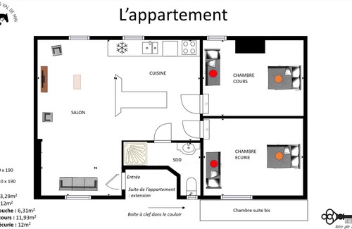 Talmas Apartamento | Superb apartment in a stable for 10 people