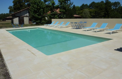 Levignacq Casa | Aprisco Superb Landes con piscina climatizada!