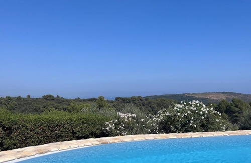 Les Maillans Casa | ¡¡NUEVO!! Vista panorámica al mar con piscina climatizada! Mas provenzal renovada