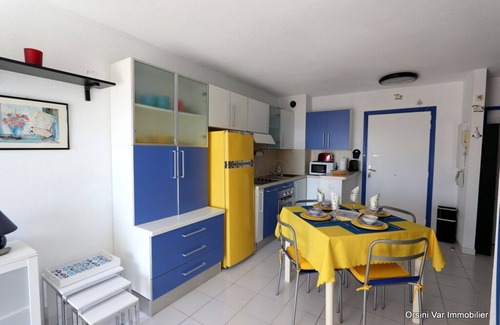 Saint-Raphael Apartamento | Muy bonita vista al mar para este alojamiento climatizado con piscina, garaje