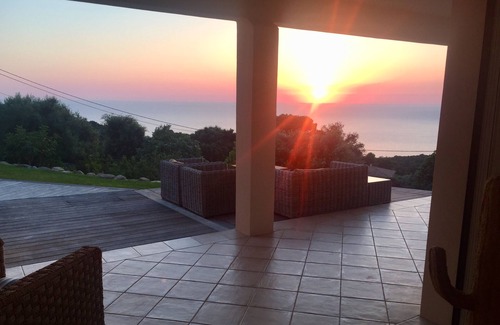 Coti-Chiavari Casa | Magnífica vista del mar y las islas sanguinarias, villa muy reciente con vistas a cala d'orzu